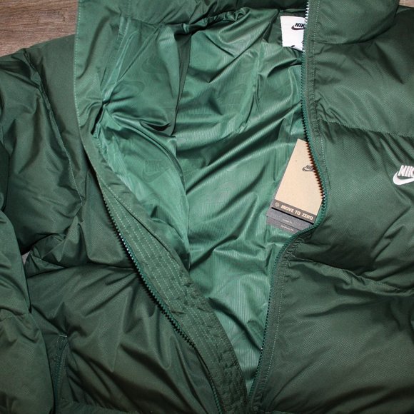 NWT NIKE MEN'S SPORTSWEAR‎ STORM PUFFER DOWN FILLED WINTER JACKET GREEN - Picture 6 of 6